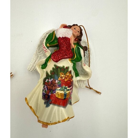 Danbury Mint HEAVENLY ANGELS Christmas Ornaments-Complete Set of 7 in Box Tags - Picture 9 of 9